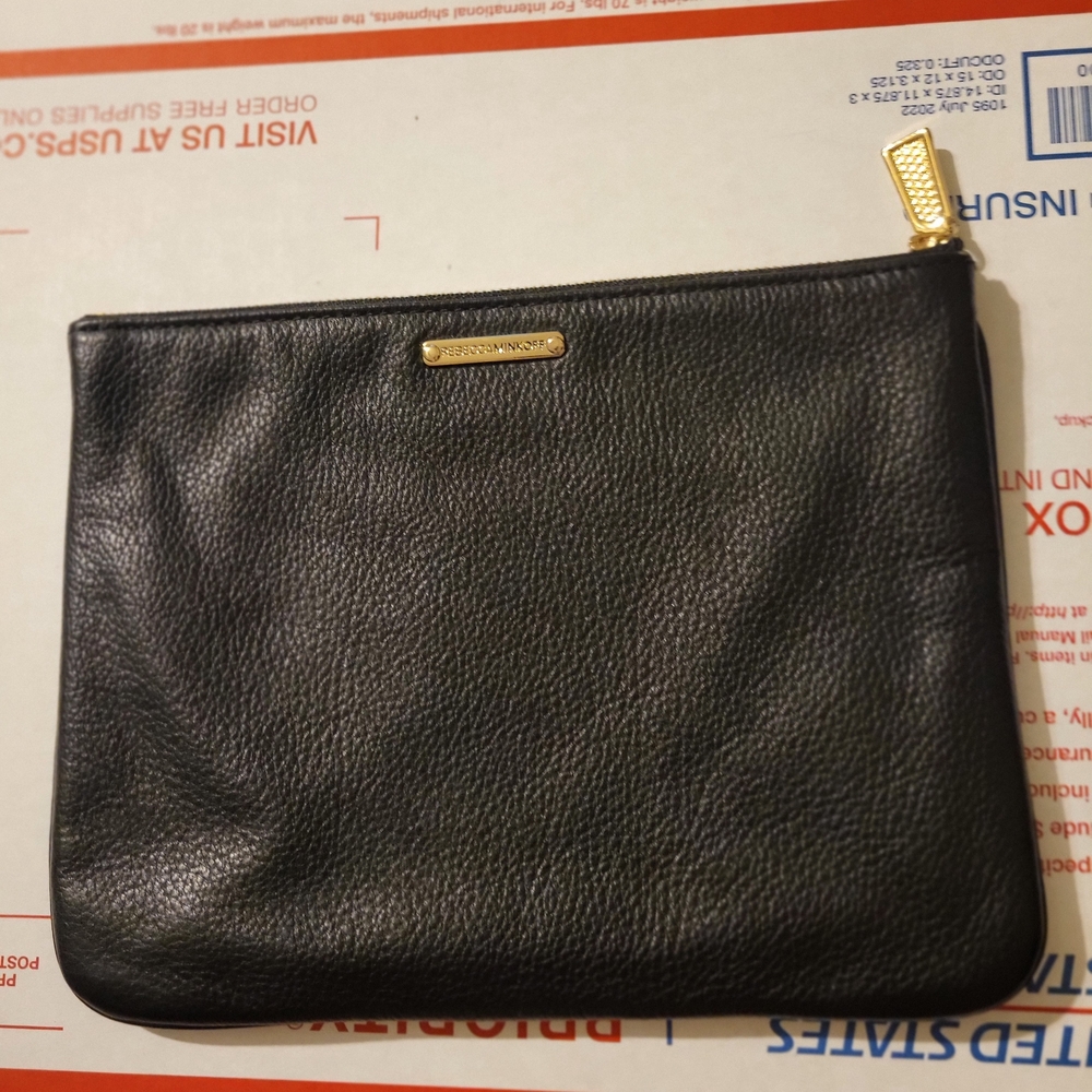 Rebecca Minkoff Used Black Leather Pouch